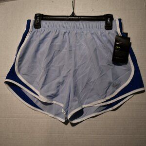 Nike Running Shorts Womens Size Medium Light Blue Poly Workout Training Ladies